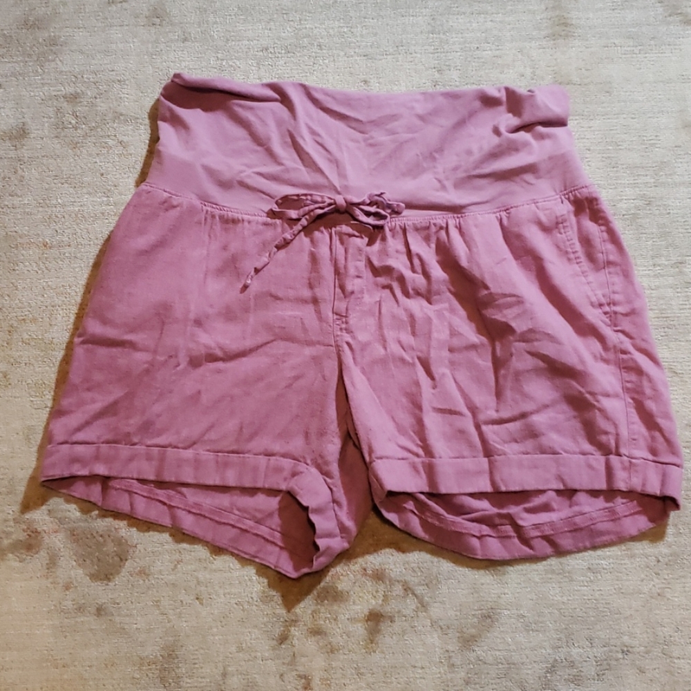 Maternity Linen Shorts Size L